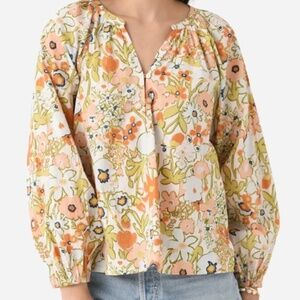 Cleobella Galen Floral Poplin Blouse